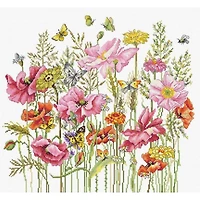 Luca-s August Bouquet Counted Cross Stitch Kit