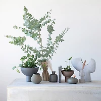 Hello Honey® 12" Gray Decorative Metal Footed Bowl