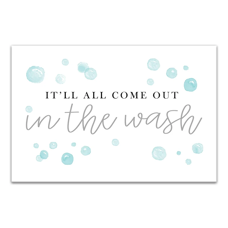 In The Wash 18" x 12" Canvas Wall Art