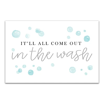 In The Wash 18" x 12" Canvas Wall Art