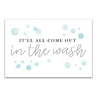 In The Wash 18" x 12" Canvas Wall Art