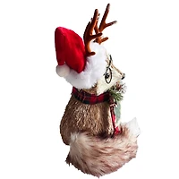 8.25" Fox with Antlers & Glasses Natural Décor by Ashland®