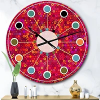 Designart 'Circular Retro Design Iii Mid-Century Modern Wall Clock