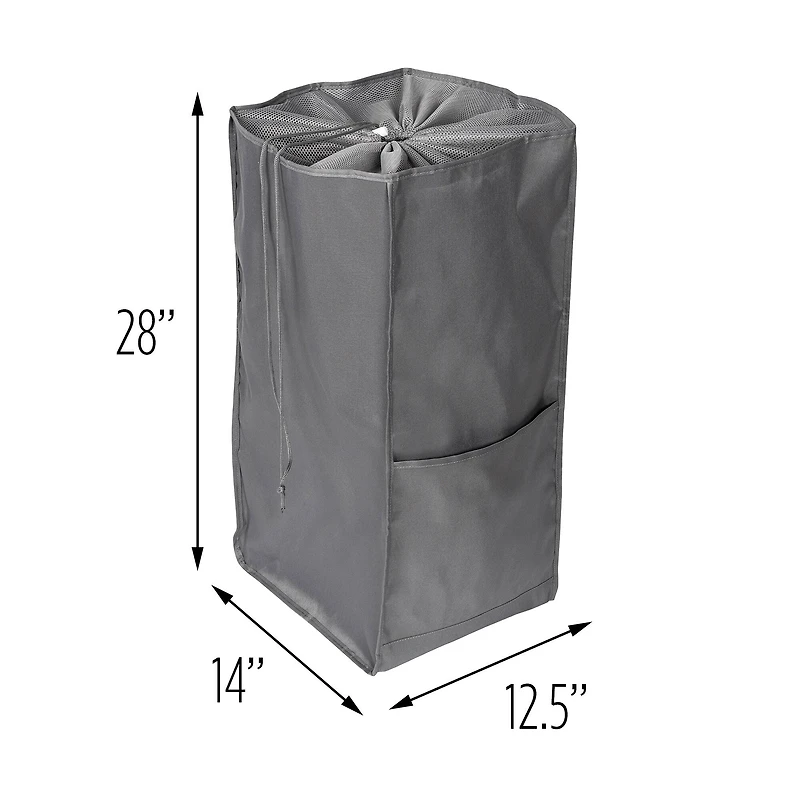 Honey Can Do Gray Laundry Hamper