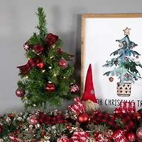 18" Pre-Lit Blackwater Fir Artificial Christmas Tree, Clear Lights