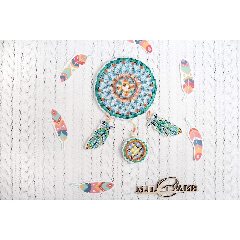 MP Studia Fox Ornament Plastic Canvas Counted Cross Stitch Kit