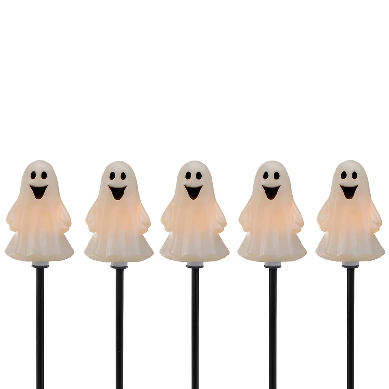 5ct. Ghost Shaped Halloween Pathway Markers