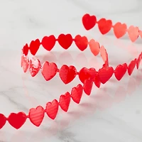 3/8" x 3yd. Red Heart Shiny Ribbon by Celebrate It™ Classic