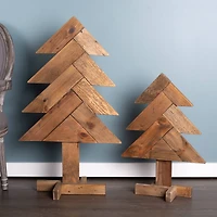 Rustic Wood Pine Tree Set