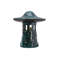 Hello Honey® 9" Stoneware Mushroom Lantern with Lid Set, 2ct.