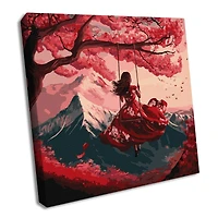 Ideyka Flying on a Swing Painting by Numbers Kit