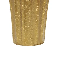 Gold Textured Floor Vase Set