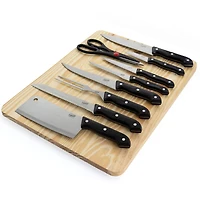 Gibson Home® Wildcraft 10-Piece Cutlery Set with Wooden Cutting Board