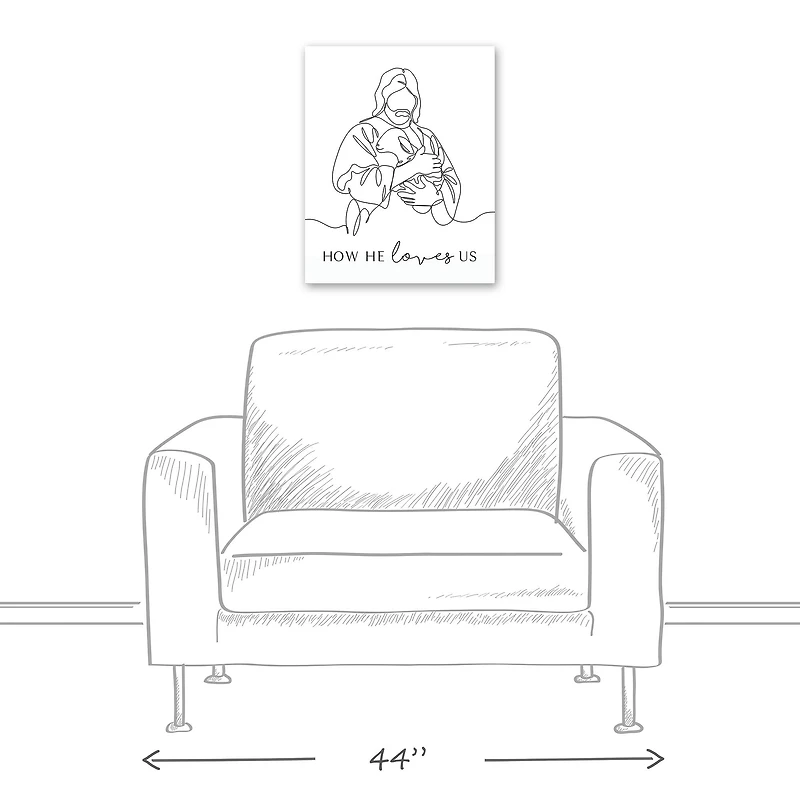 How He Loves Us 2 16" x 20" Canvas Wall Art