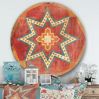 Designart - Moroccan Orange Tiles Collage I