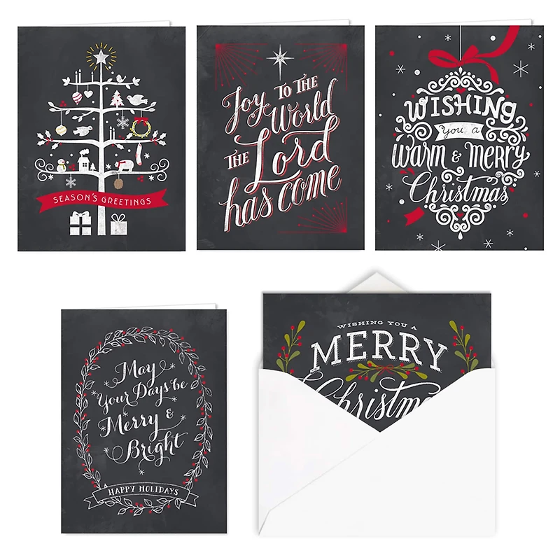 Hortense B. Hewitt Co. Christmas Chalkboard Holiday Cards