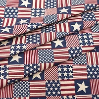 SINGER Patch Stars Stripes Cotton Fabric
