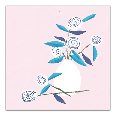 Paper Flowers 24" x 24" Canvas Wall Art