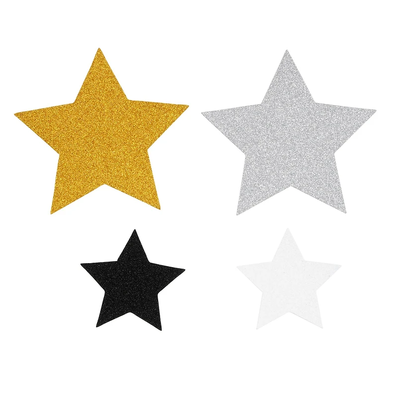 Metallic Glitter Star Die Cut Shapes by Recollections™