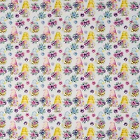 SINGER Gnomes & Morning Glory Cotton Fabric