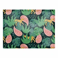 Tropical Cheetahs 18" x 14" Cotton Twill Placemat