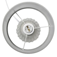 Simple Designs 11" Mini Ceramic Pastel Table Lamp