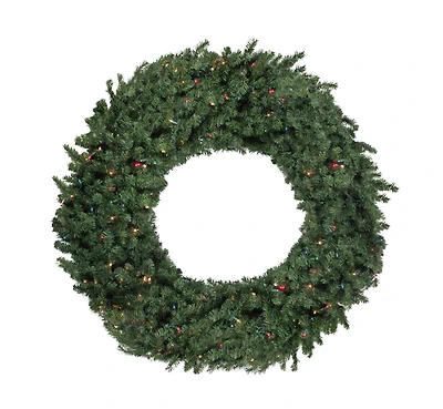 5ft. Pre-Lit Commercial Canadian Pine Artificial Christmas Wreath