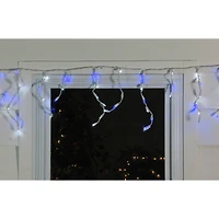 100ct. LED Wide Angle Icicle Christmas Lights With White Wire