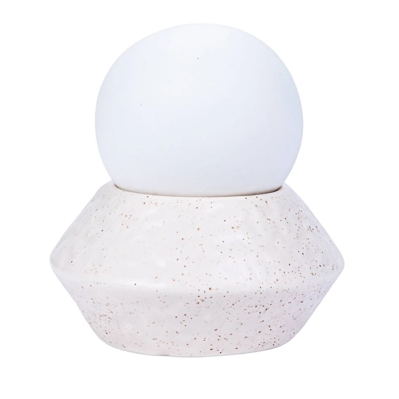 Hello Honey® 4.5" Stoneware LED Orb Light Set