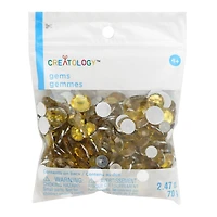Gold Round Mix Gems by Creatology™