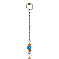 Gold Mango Wood Eclectic Style Windchime, 15" x 30"
