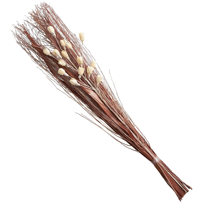 Brown & Cream Dried Foliage & Grass Arrangement