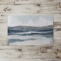 18" x 27" Abstracted Blue Mountainscape Floor Mat