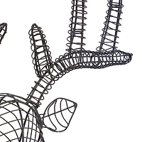 Black Iron Industrial Wall Decor, 24" x 21" x 9"