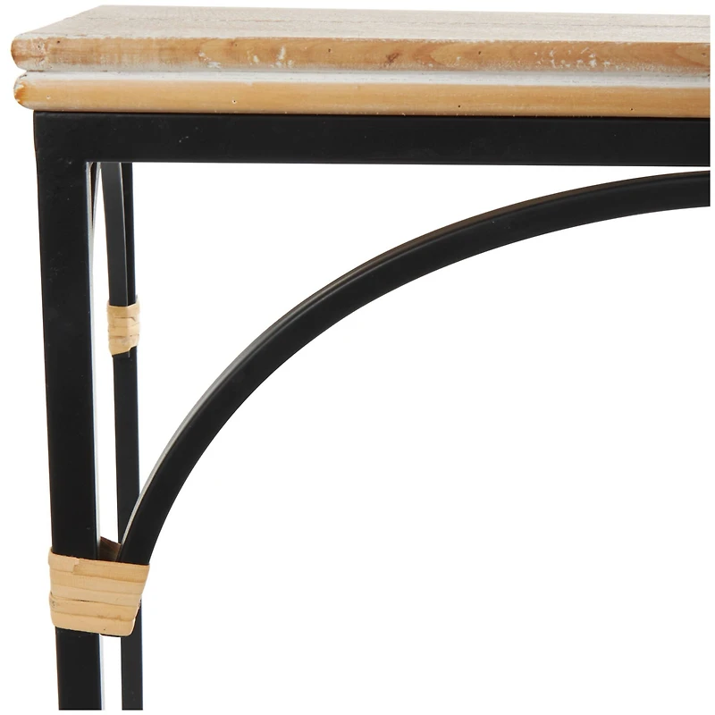 Black Metal Arched Accent Table Set