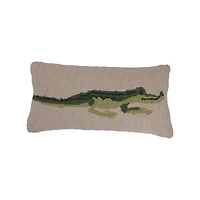 Hello Honey® Alligator Punch Hook Cotton Pillow