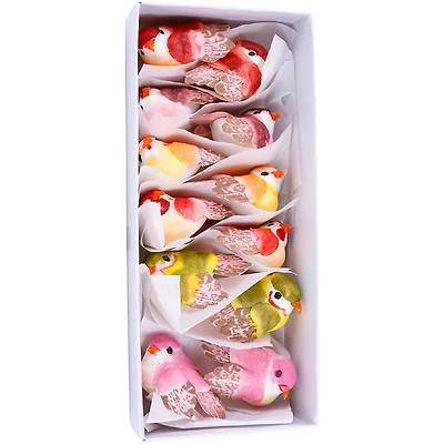 JAM Paper Assorted 2" Floral Accessories Birds, 12ct.