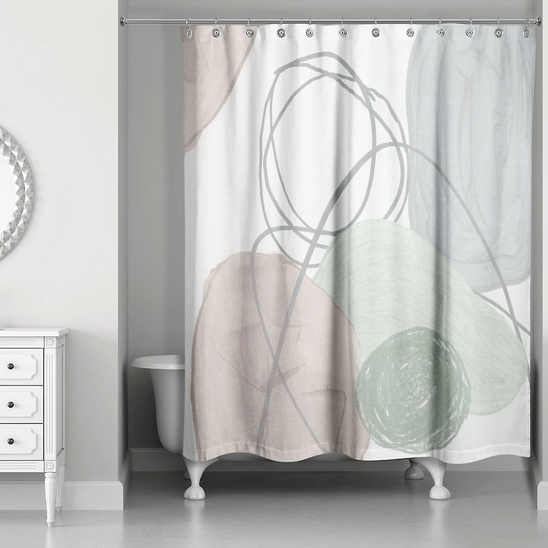 Chic Urban Abstract II 71" x 74" Shower Curtain