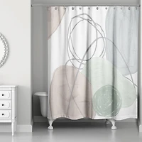 Chic Urban Abstract II 71" x 74" Shower Curtain