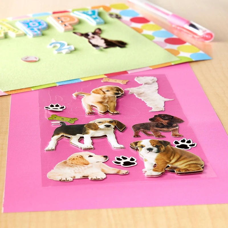 Puppies Dimensional Stickers by Recollections™