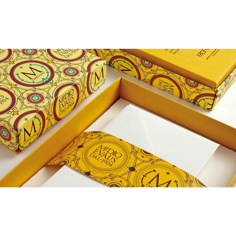 Fabriano 3.3" x 5.1" Medioevalis White Cards & Envelopes, 20ct.