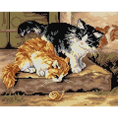 Orchidea Gobelin canvas for halfstitch without yarn Alfred Brunel de Neuville - Surprise