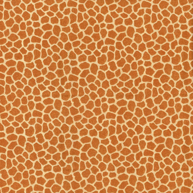 Fabric Traditions Jungle Babies Golden Brown Giraffe Spots Cotton Fabric