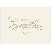 JAM Paper 5.625" x 7.875" Gold Sympathy Cards & Envelopes, 25ct.