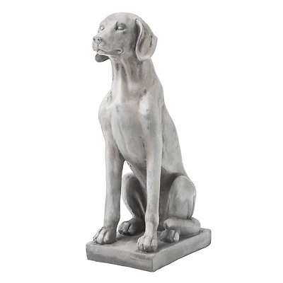 Glitzhome® 28" Sitting Labrador Retriever Dog Statue