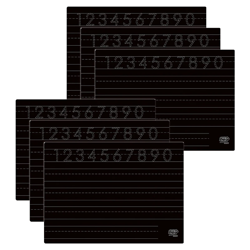 The Pencil Grip 2-Sided Numbers & Shapes Activity Playmats, 6ct.