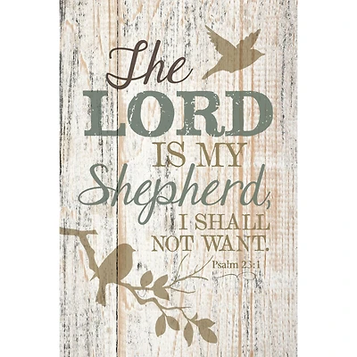The Lord Is My Shepherd Wood Plaque
