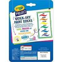 Crayola® Project™ Quick-Dry Paint Sticks, 6 Packs of 6