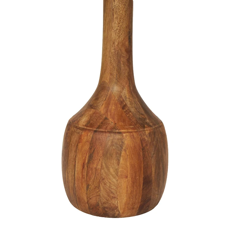 Brown Mango Wood Handmade Accent Table with Elevated Bases Set