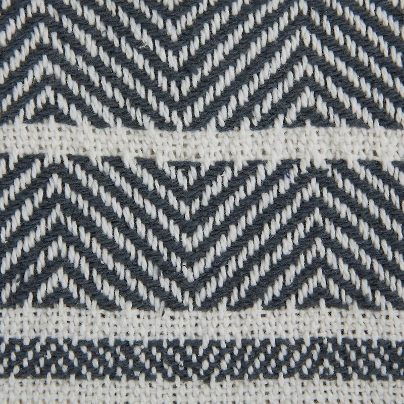 DII® Navy & Mineral 2-Tone Chevron Stripe Throw